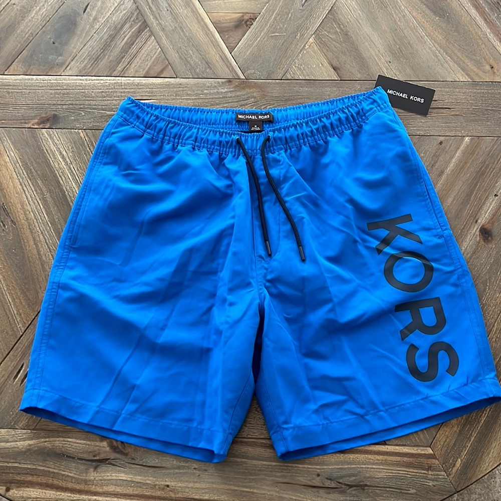 Medium Blue Michael Kors Swim Trunks